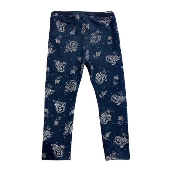 Gymboree Navy Paisley Print Legging 
Size: 2T - Picture 4 of 6